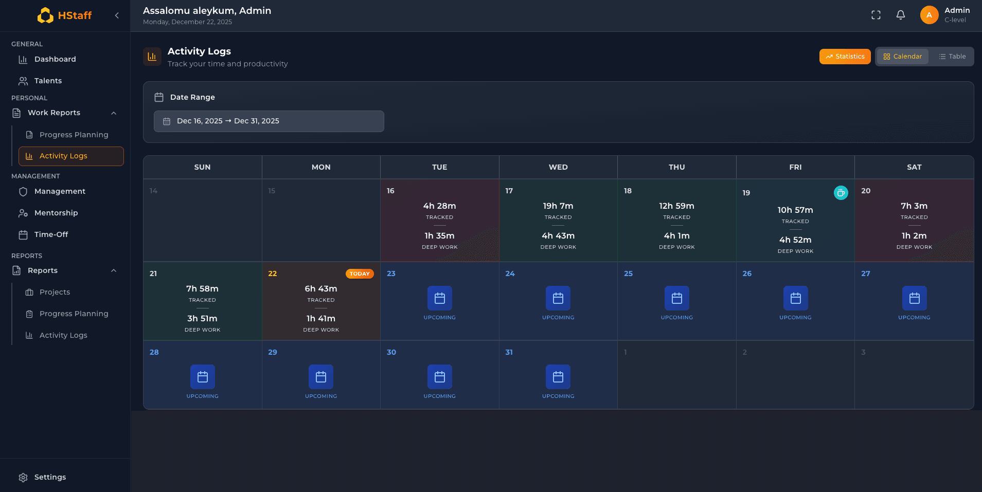 Activity Logs & Reports