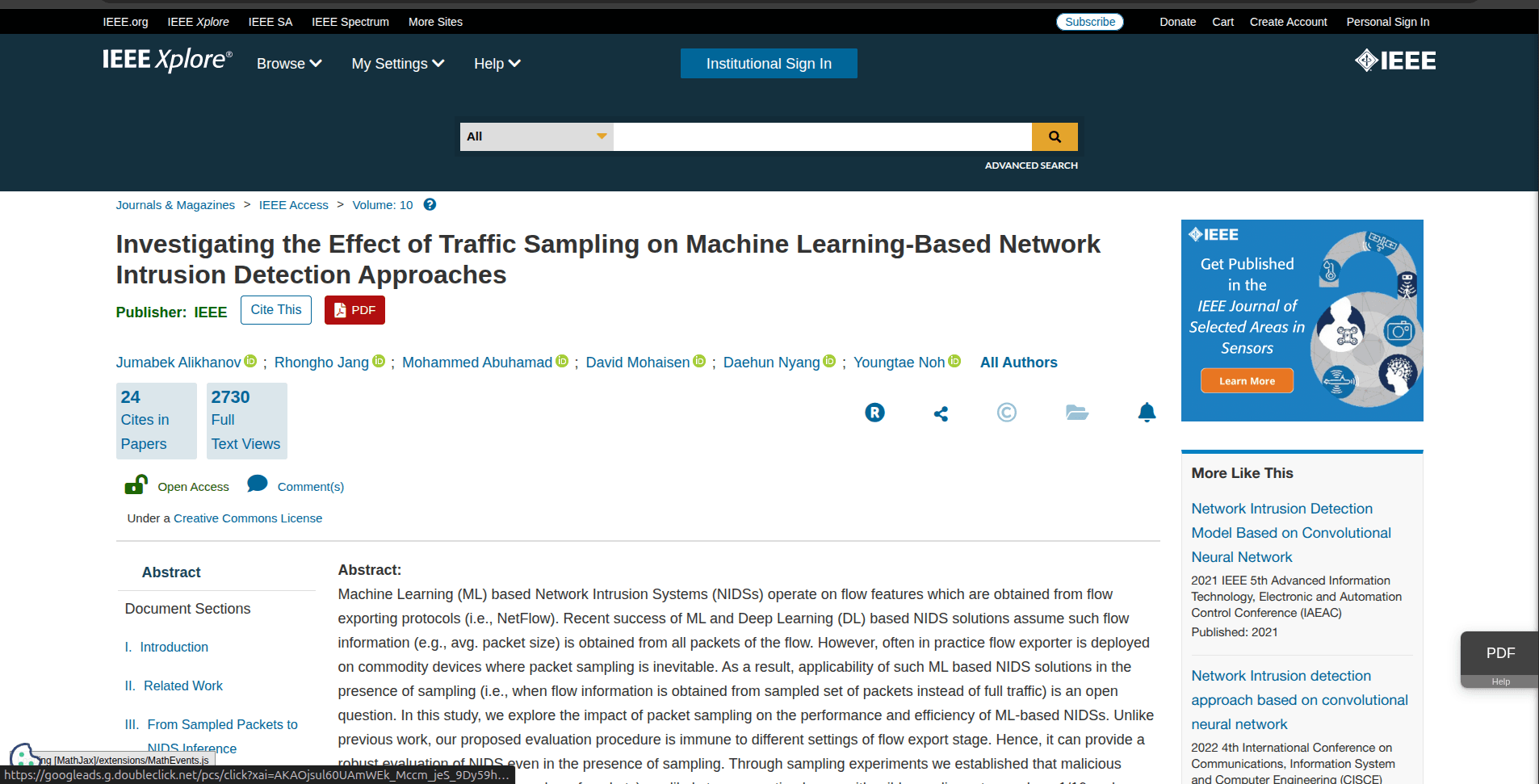 Impact of Sampling in ML